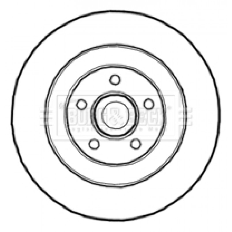BBD5839S BORG & BECK - Диск гальмівний (1 шт)