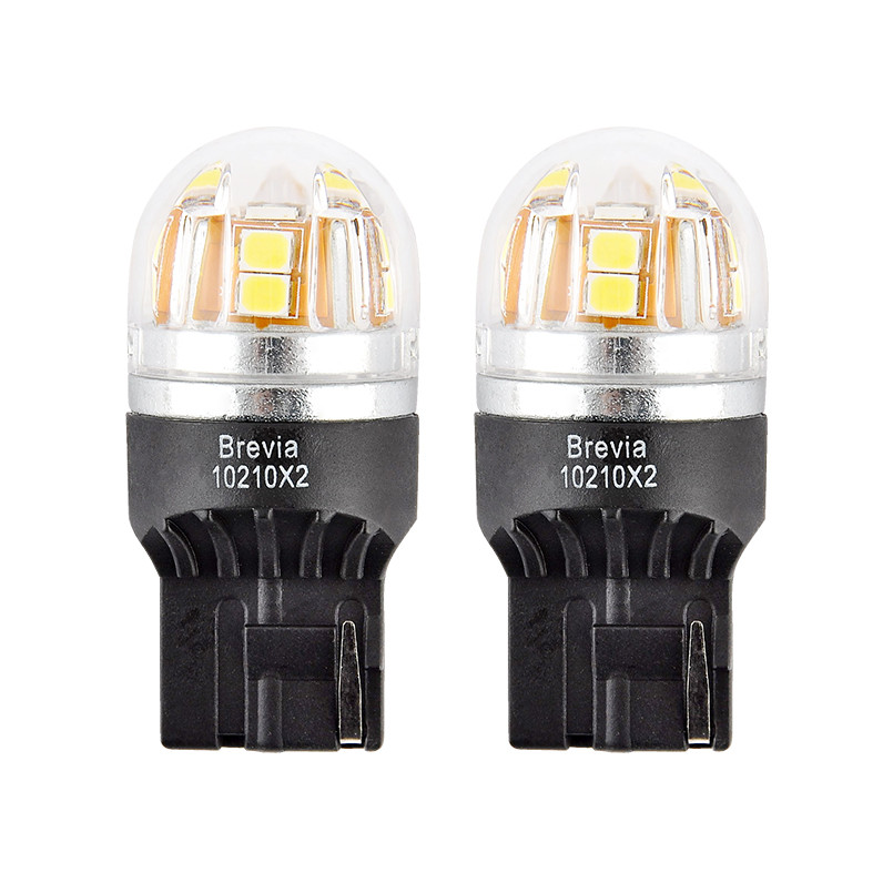 BREVIA Лампа світлодіодна Brevia S-Power W21W 330Lm 15x2835SMD 12/24V CANbus, 2шт. (20/200)