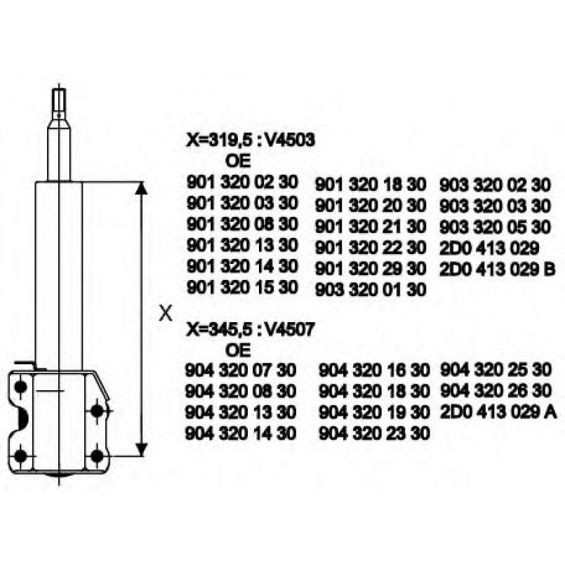 V4507 Monroe Амортизатор GAS передній