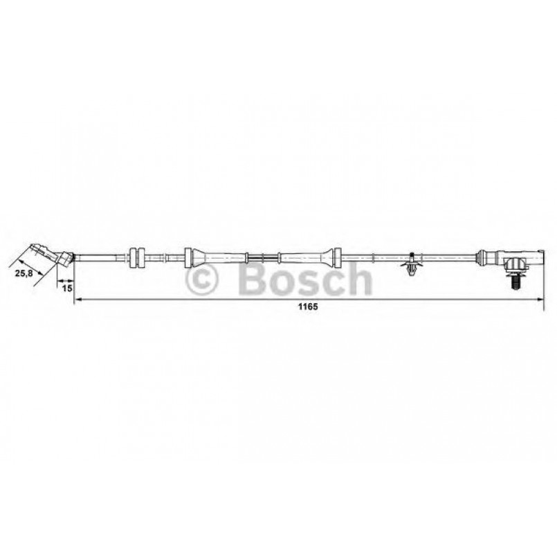 0265007537 BOSCH ДАТЧИК ABS WS7537