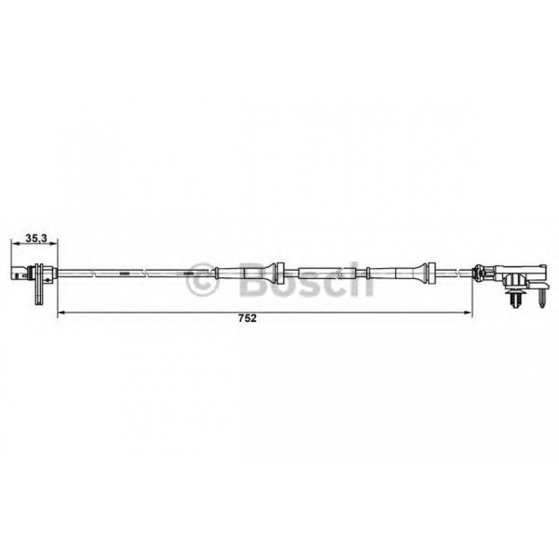 0265007638 BOSCH ДАТЧИК ABS WS7638