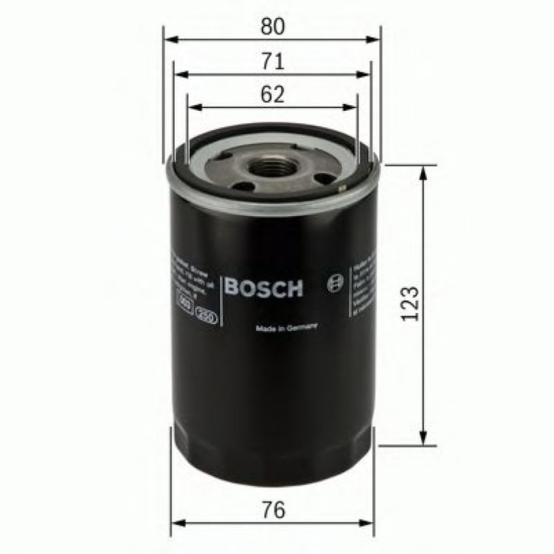 0451103033 BOSCH Фільтр оливи P3033