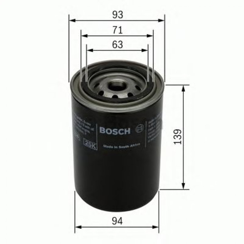 0451103238 BOSCH Фільтр оливи P3238