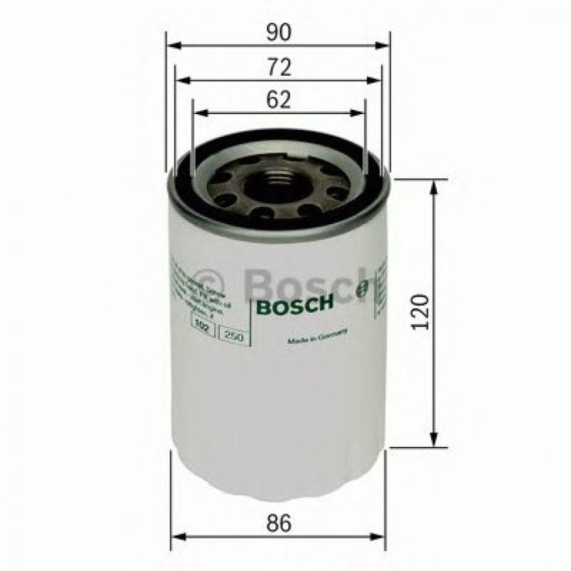 0451103290 BOSCH Фільтр оливи P3290