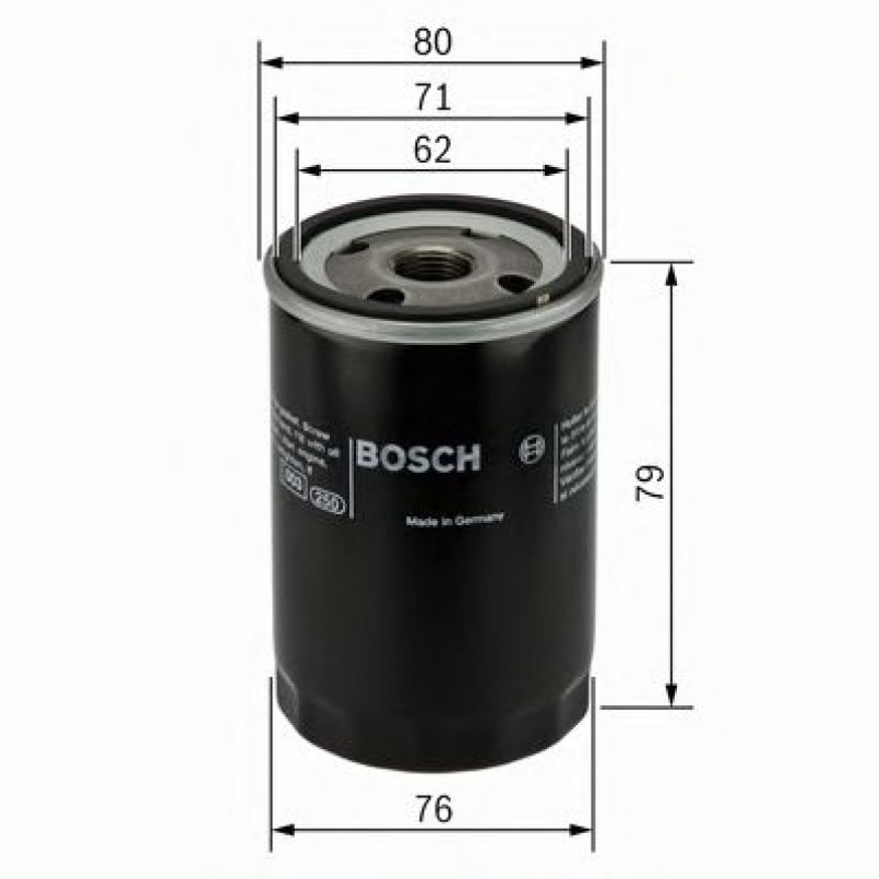0451103298 BOSCH Фільтр оливи P3298