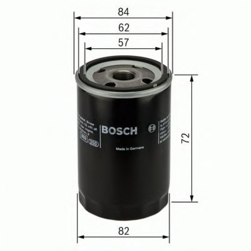 0451103316 BOSCH Фільтр оливи P3316
