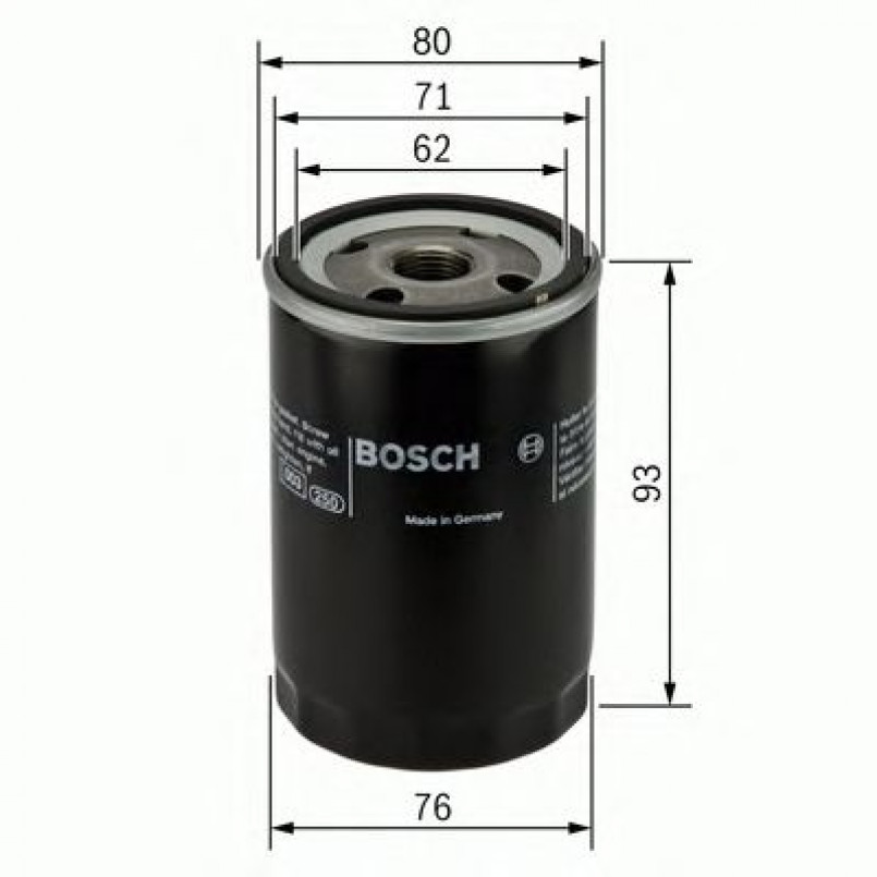 0451103337 BOSCH Фільтр оливи P3337