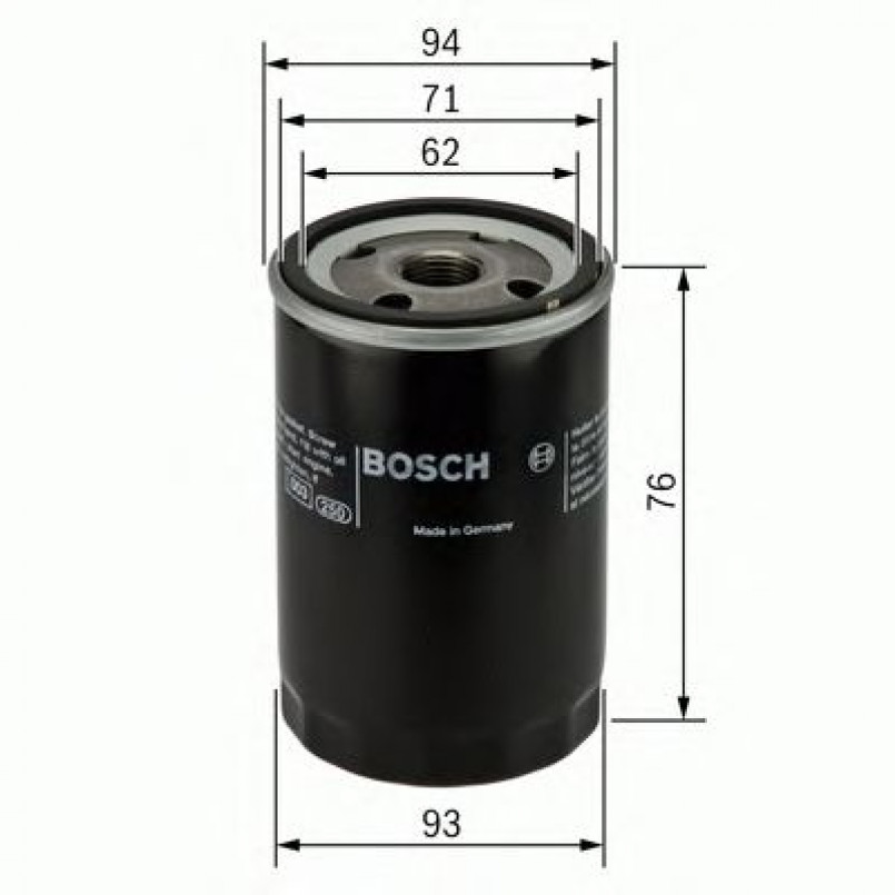 0451103341 BOSCH Фільтр оливи P3341