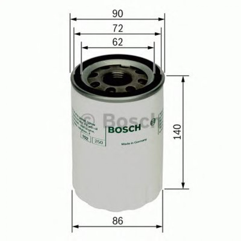 0451103347 BOSCH Фільтр оливи P3347