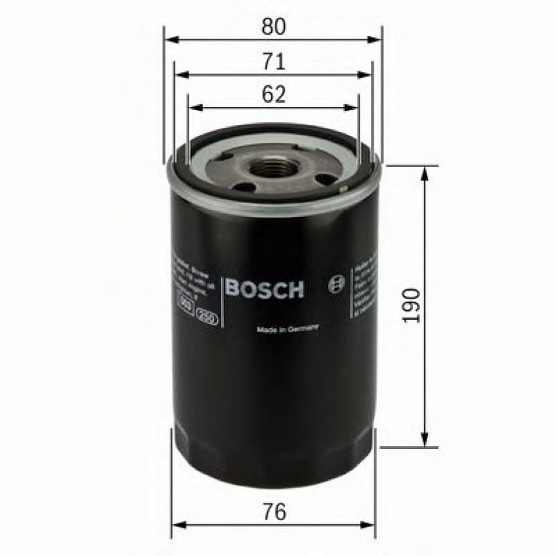 0451103348 BOSCH Фільтр оливи P3348