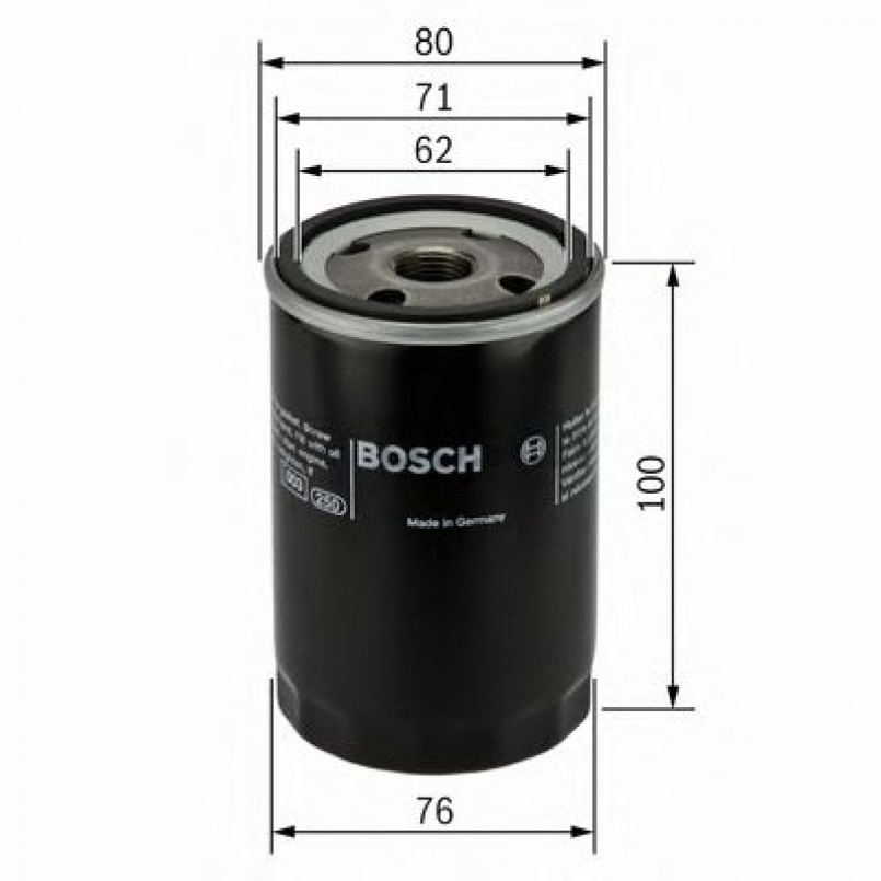 0451103352 BOSCH Фільтр оливи P3352