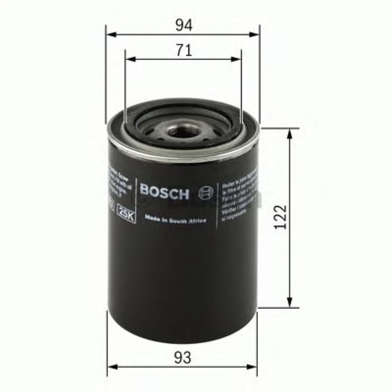 0451103357 BOSCH Фільтр оливи P3357