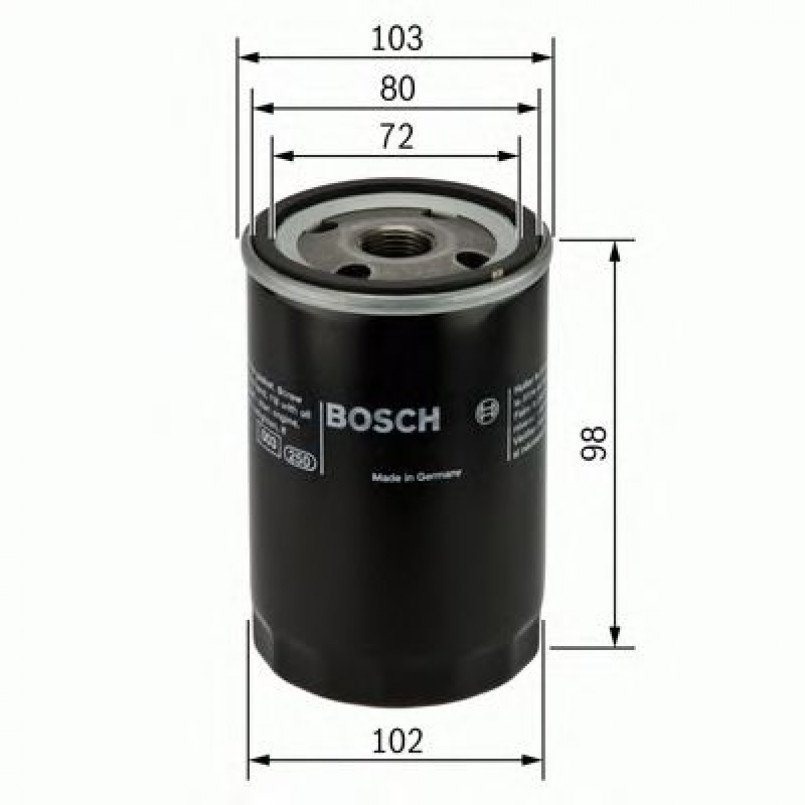 0451103365 BOSCH Фільтр оливи P3365