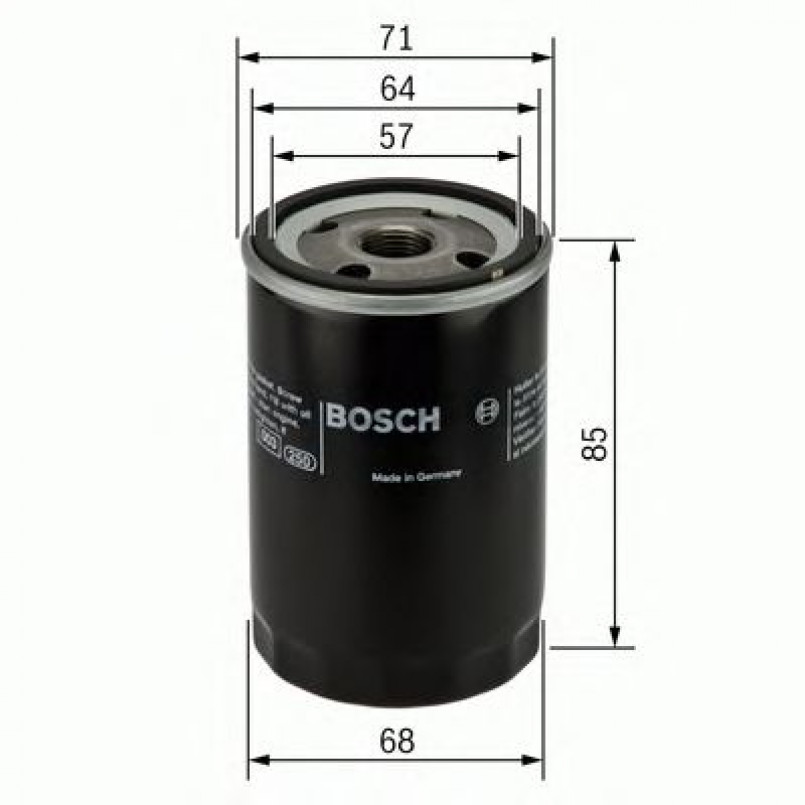 0451103372 BOSCH Фільтр оливи P3372