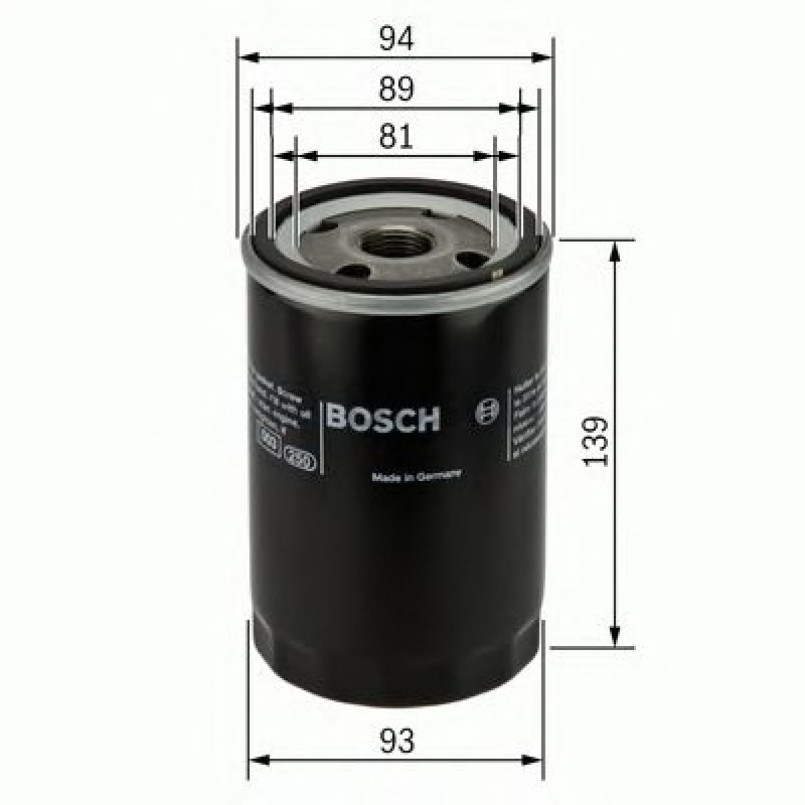 0451104064 BOSCH Фільтр оливи P4064