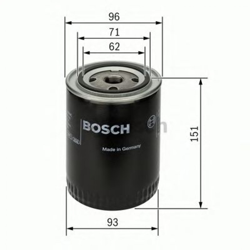 0451203012 BOSCH Фільтр оливи P3012
