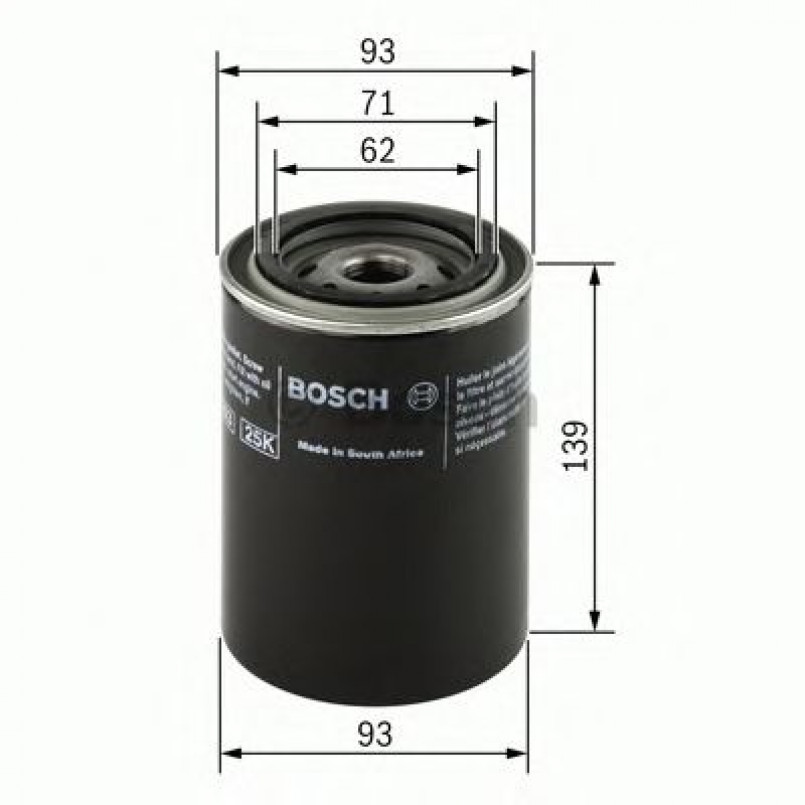 0451203194 BOSCH Фільтр оливи P3194