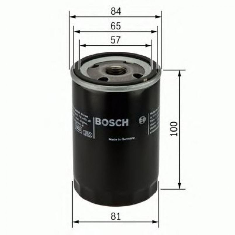 0986452023 BOSCH Фільтр оливи P2023