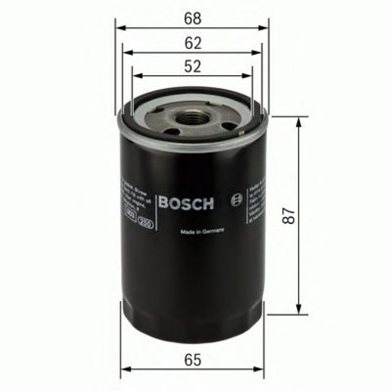 0986452060 BOSCH Фільтр оливи P2060