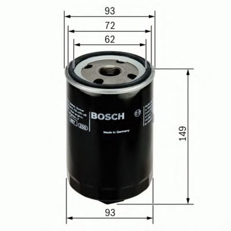 F026407004 BOSCH Фільтр оливи P7004