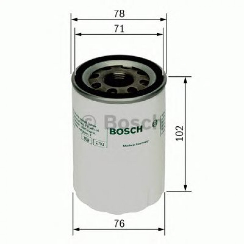 F026407027 BOSCH Фільтр оливи P7027