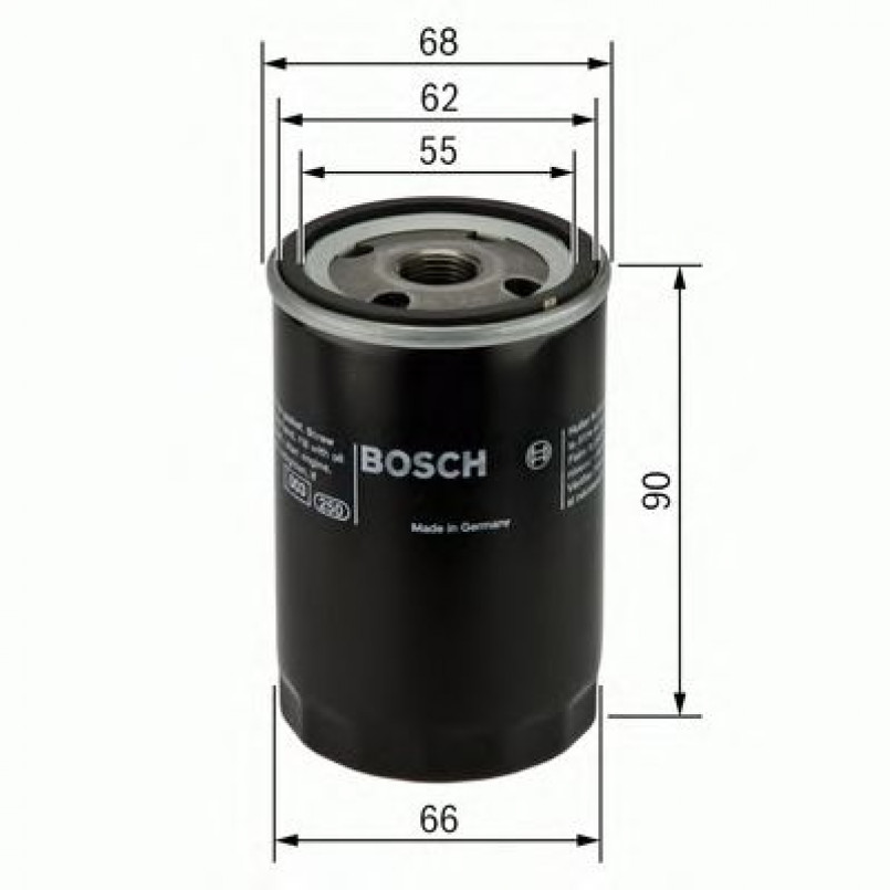F026407077 BOSCH Фільтр оливи P7077