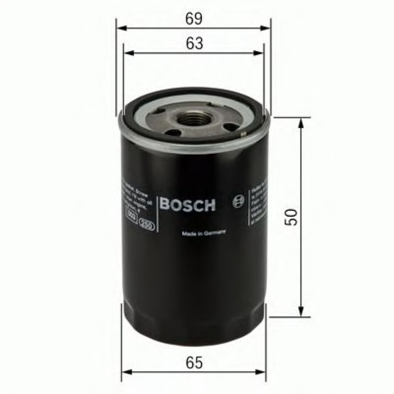 F026407089 BOSCH Фільтр оливи P7089