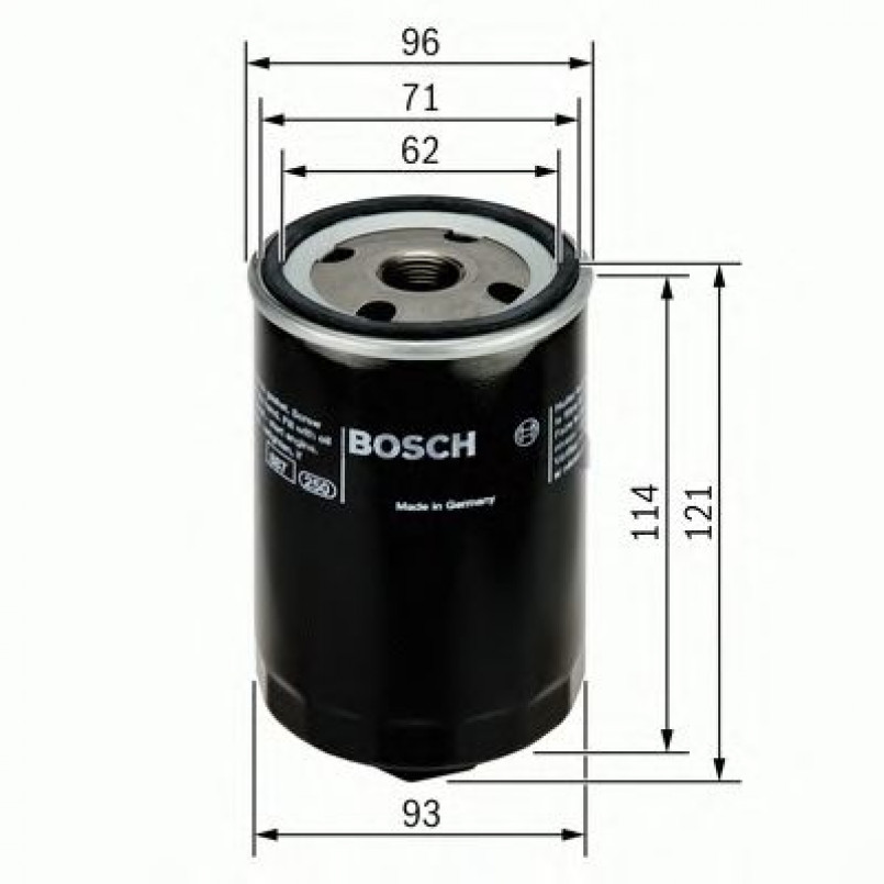 0451103028 BOSCH Фільтр оливи P3028