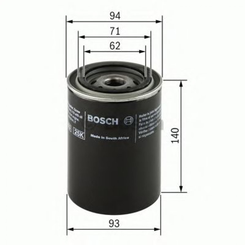 0451104005 BOSCH Фільтр оливи P4005