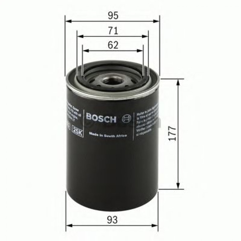 0451203220 BOSCH Фільтр оливи P3220