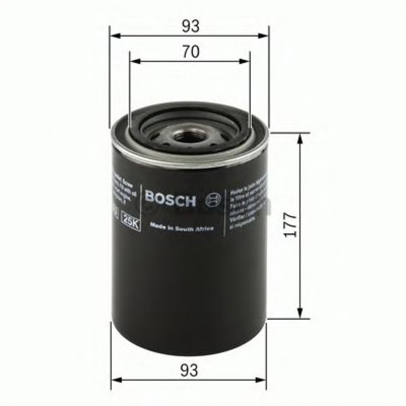 0451203228 BOSCH Фільтр оливи P32281