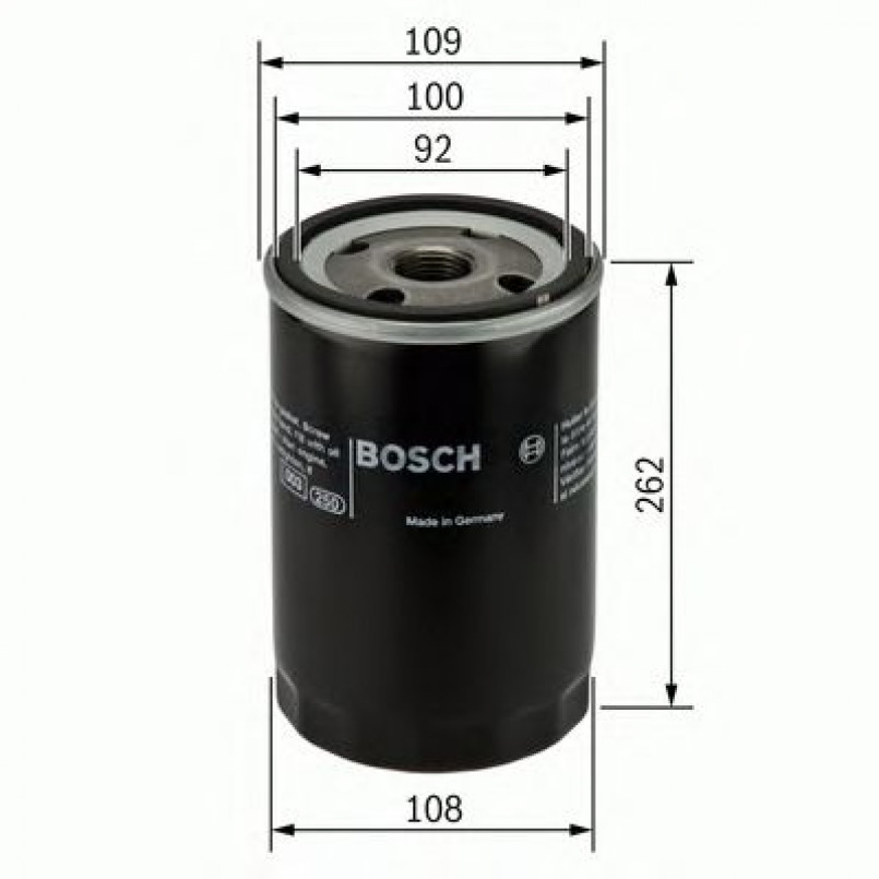 F026407043 BOSCH Фільтр оливи P7043
