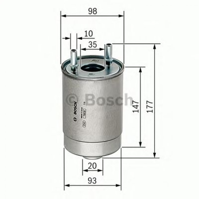 F026402067 BOSCH Фільтр палива N2067