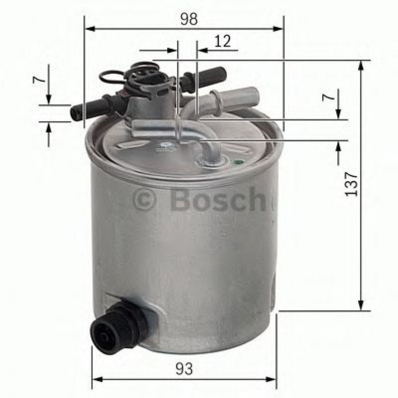 F026402096 BOSCH Фільтр палива N2096
