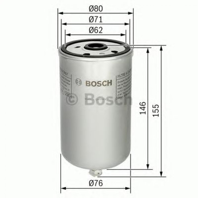 1457434447 BOSCH Фільтр палива N4447