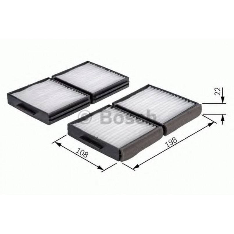1987432117 BOSCH Фільтр салону M2117