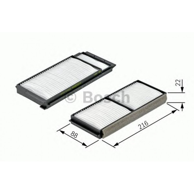 1987432163 BOSCH Фільтр салону M2163