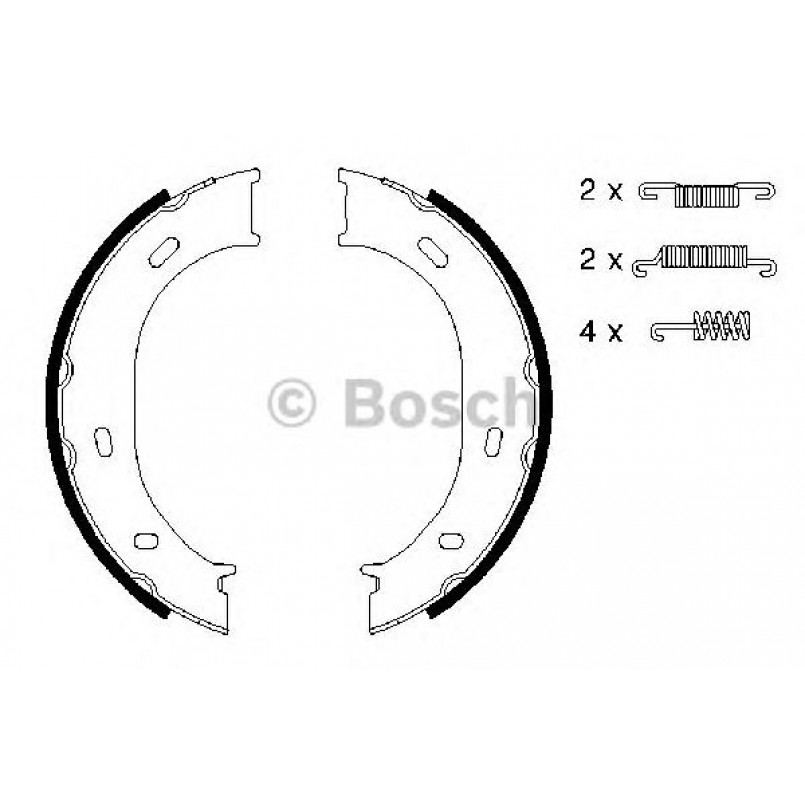 0986487610 BOSCH Гальмівні колодки до барабанів (HB) BS848