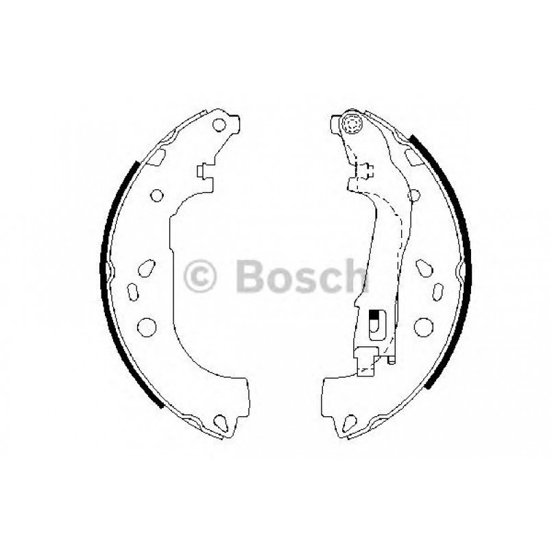 0986487717 BOSCH Гальмівні колодки до барабанів BS937