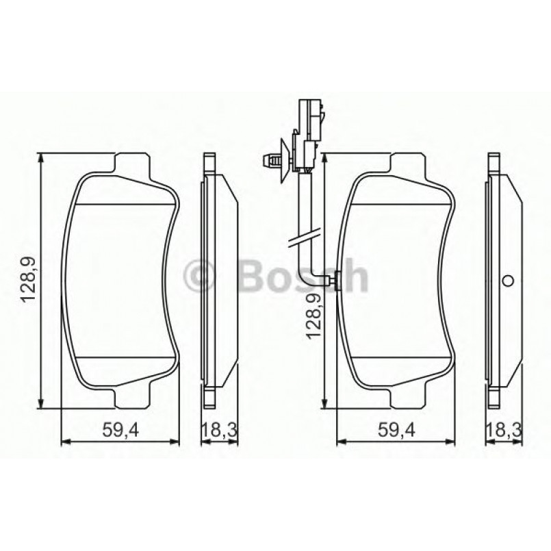 0986494500 BOSCH Гальмівні колодки до дисків BP1419