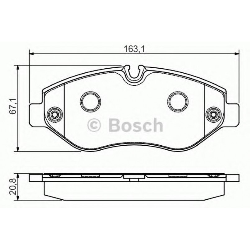 0986495098 BOSCH Гальмівні колодки до дисків