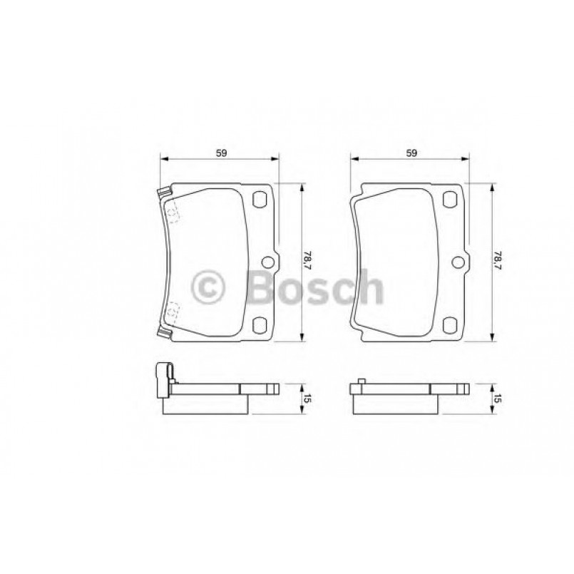 0986424711 BOSCH Гальмівні колодки до дисків BP423