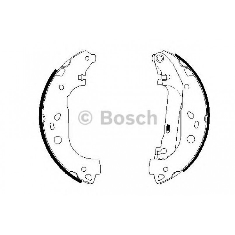 0986487667 BOSCH Гальмівні колодки до барабанів BS887