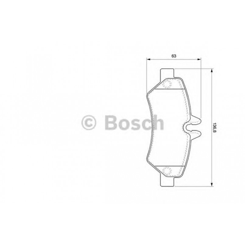 0986494123 BOSCH Гальмівні колодки до дисків