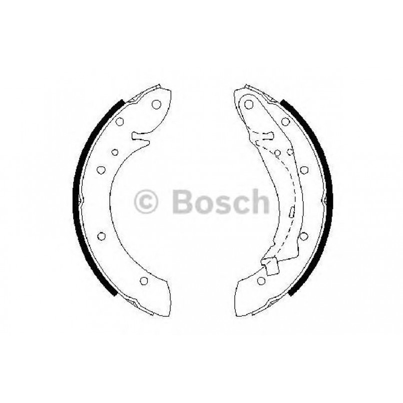 0986487552 BOSCH Гальмівні колодки до барабанів BS802