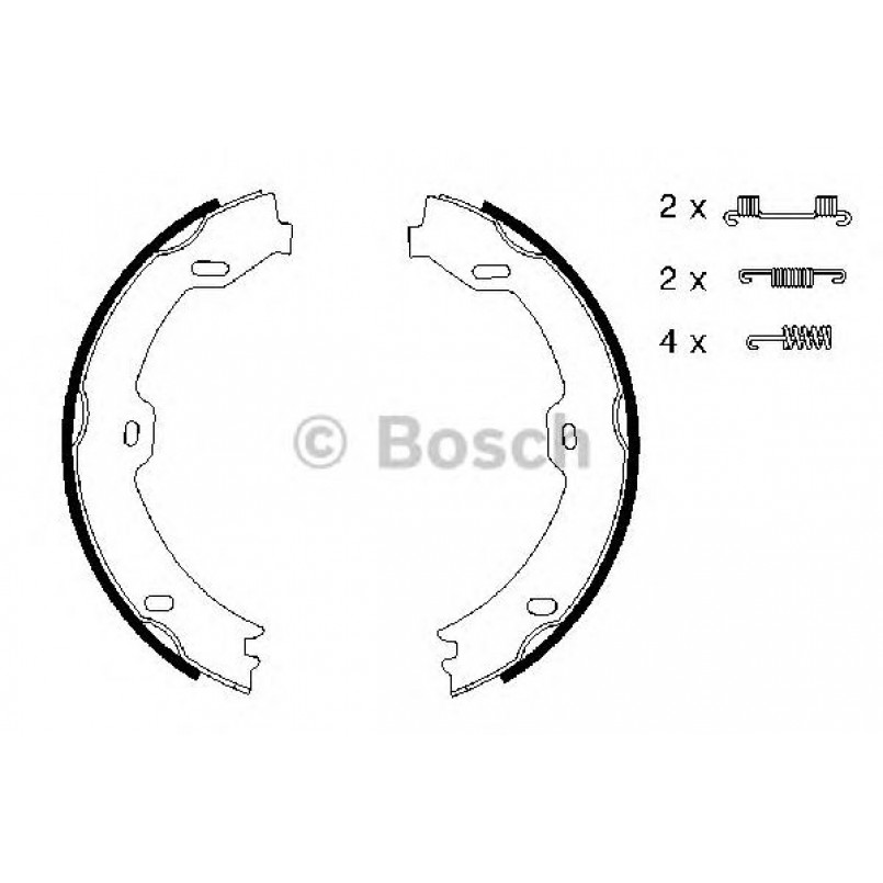 0986487666 BOSCH Гальмівні колодки до барабанів (HB) BS886