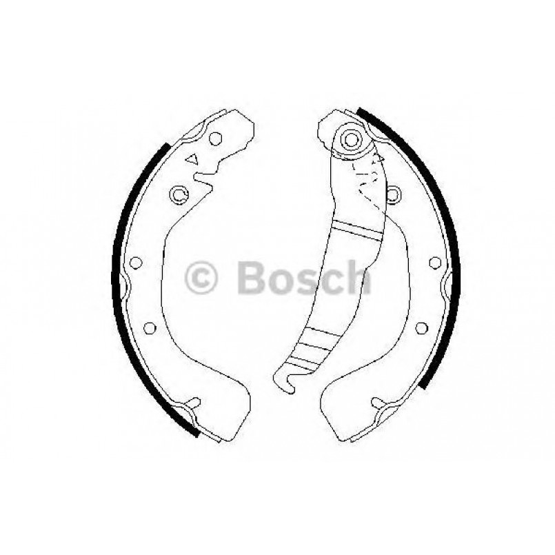 0986487554 BOSCH Гальмівні колодки до барабанів BS804