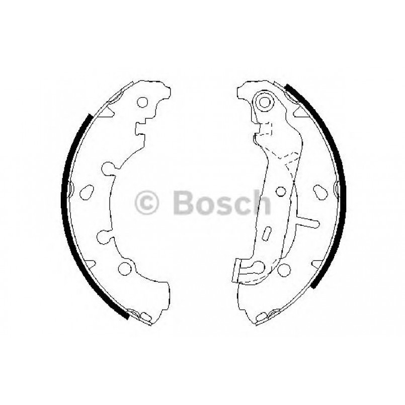 0986487599 BOSCH Гальмівні колодки до барабанів BS839