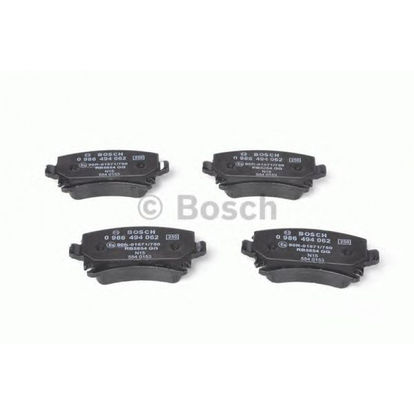 0986494062 BOSCH Гальмівні колодки до дисків