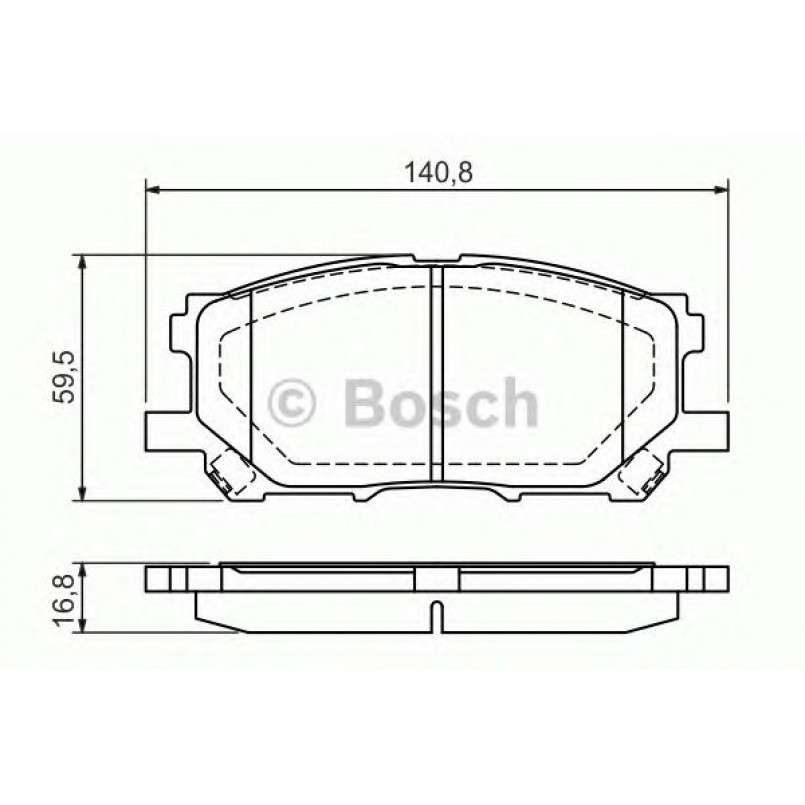 0986494218 BOSCH Гальмівні колодки до дисків BP1154